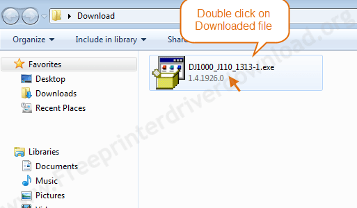 Printer Driver Installation Guide 2 Downloaded location