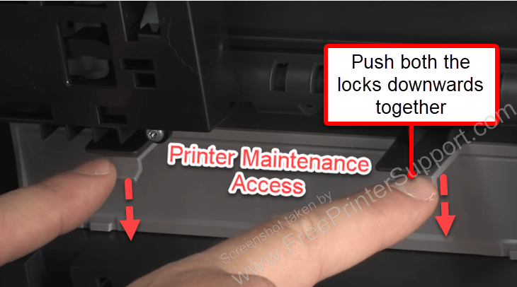 pull out papare from printer rear