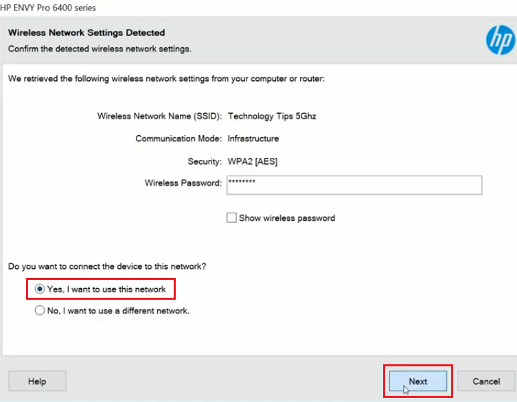 network details