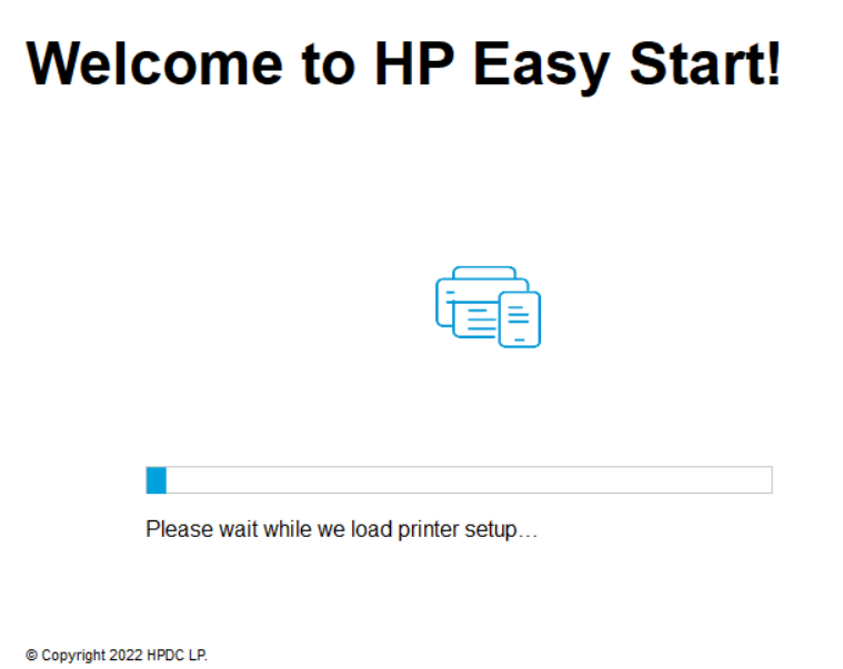 Loading HP 795 setup file