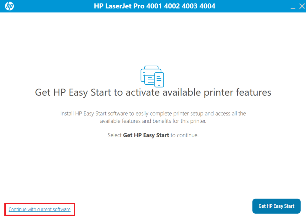 Install HP Laserjet 4003 current installer