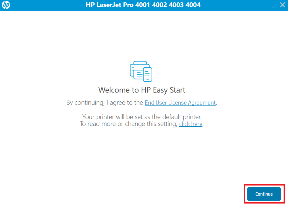 Accept License HP Laserjet 4003 Software Agreement