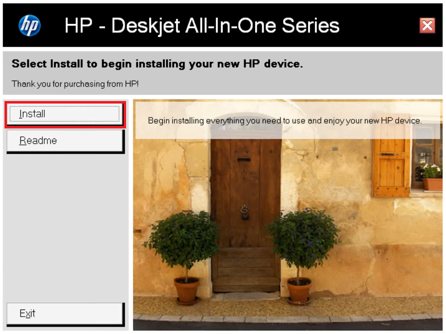 Ready to install HP DeskJet F4190 all-in-one series driver