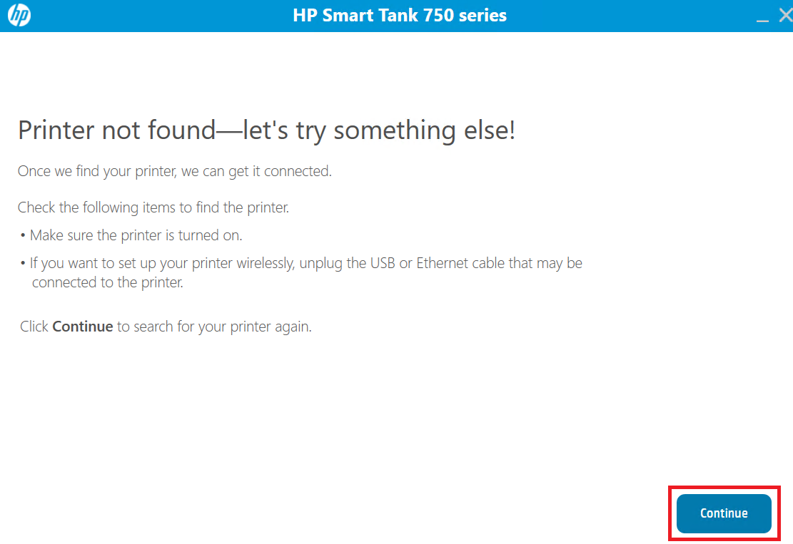 connect HP Smart Tank 758 with USB