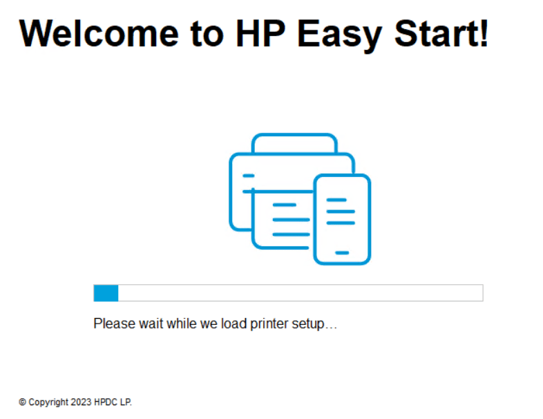 load printer setup