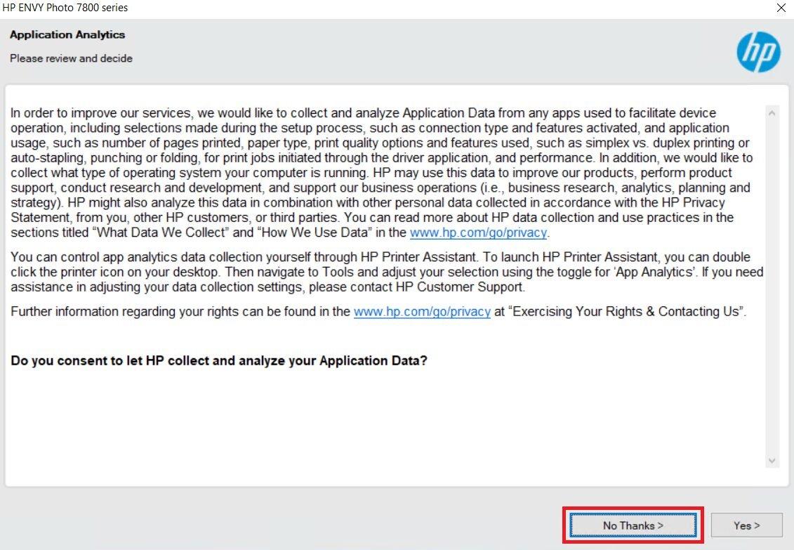 deny application data sharing