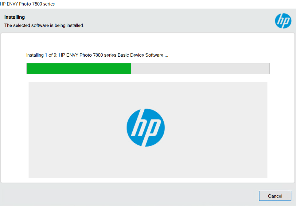 wait HP Envy Photo 7864 driver install