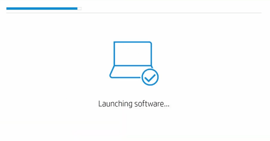 wait for the launching of software