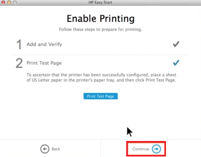 print a test page