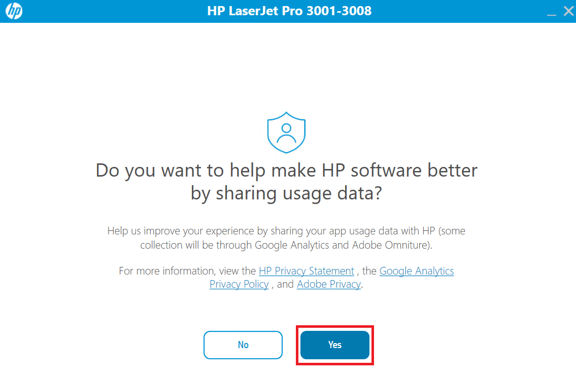 share your data with HP