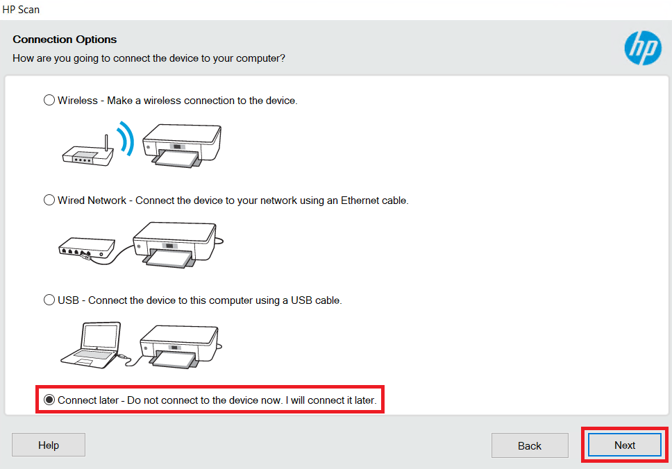 connect HP ScanJet Pro 3000 s4 scanner later