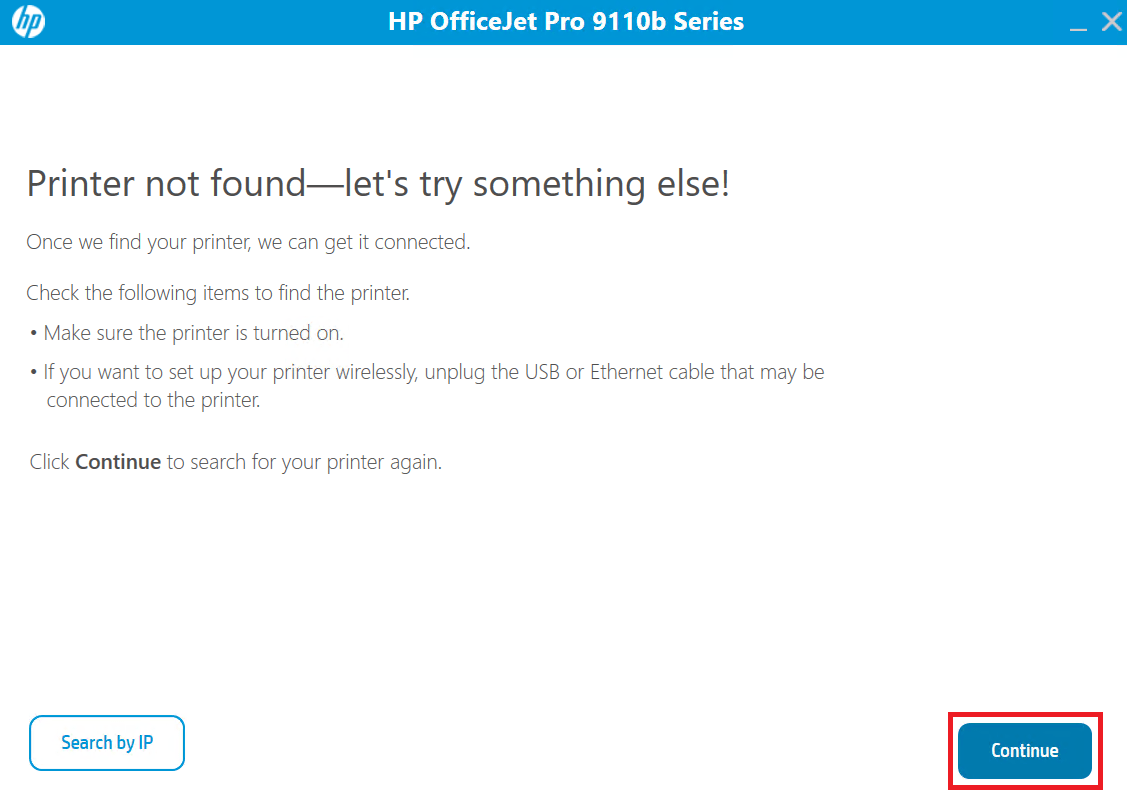 connect HP OfficeJet Pro 9110b printer