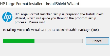 wait for the installer wizard to load