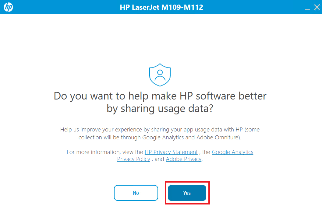 share printer usage data with HP