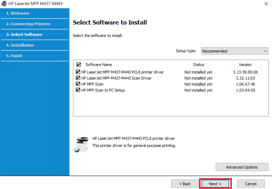 select drivers and software