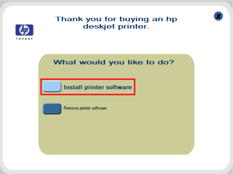 install printer software